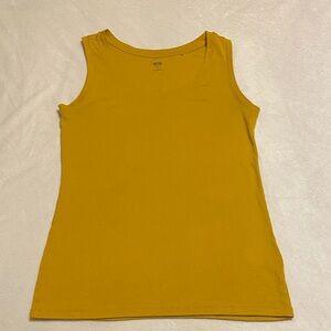 EUC Uniqlo Gold Turmeric Tank